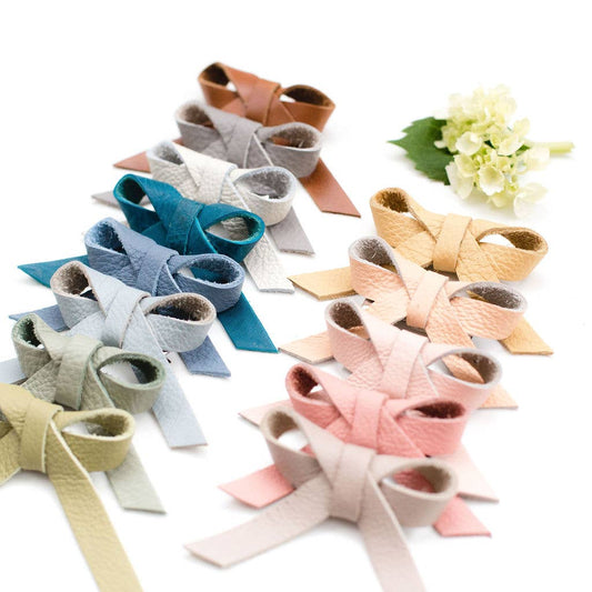 Large Ballet Bow Clip: Powder blue