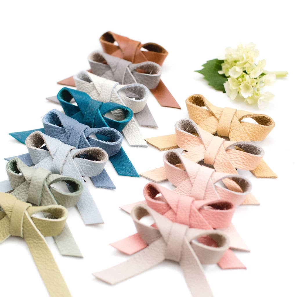 Large Ballet Bow Clip: Cream